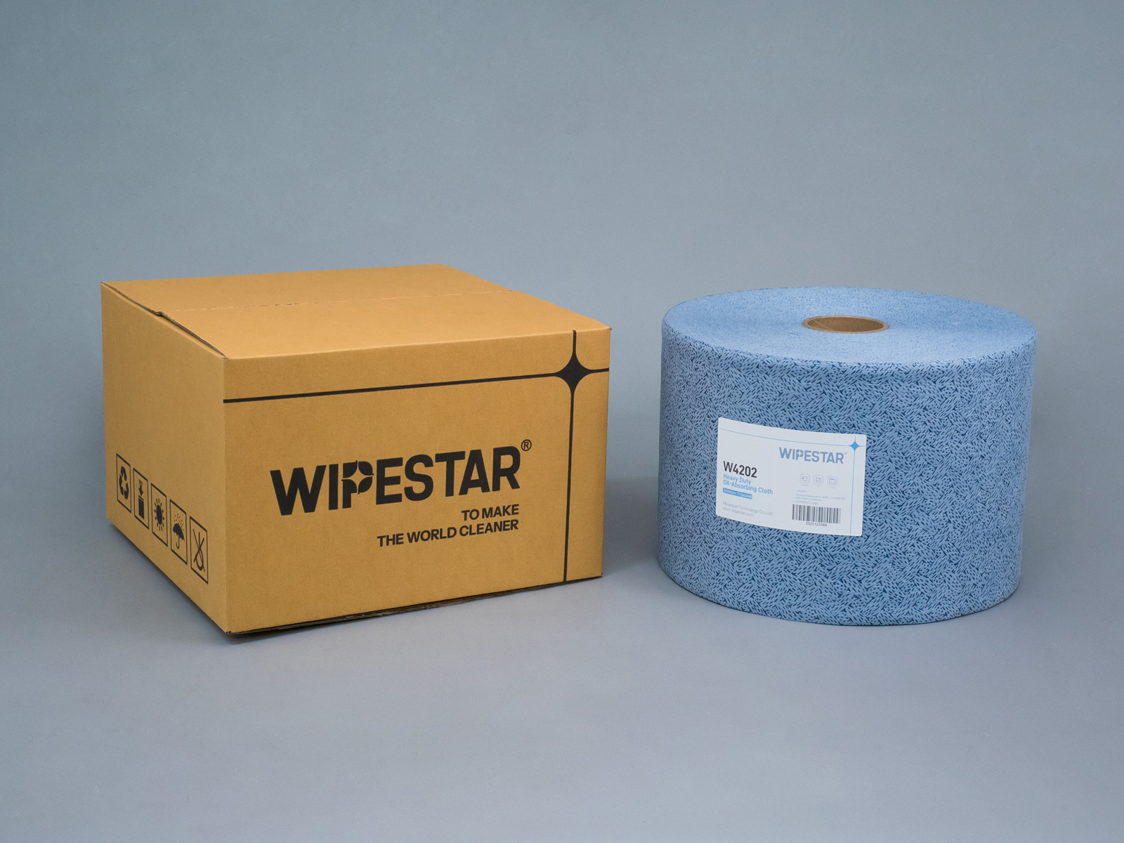 WIPESTAR® W4202卷装强力吸油布