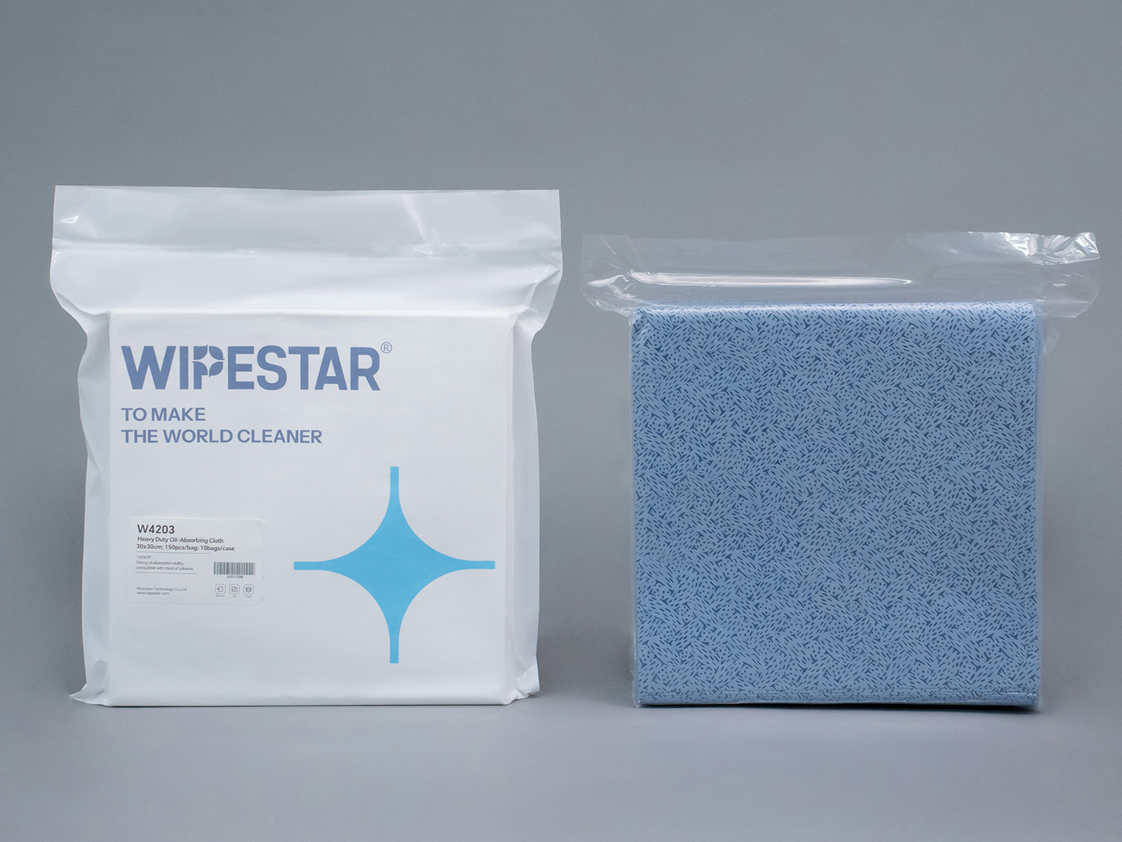 WIPESTAR® W4203片装强力吸油布
