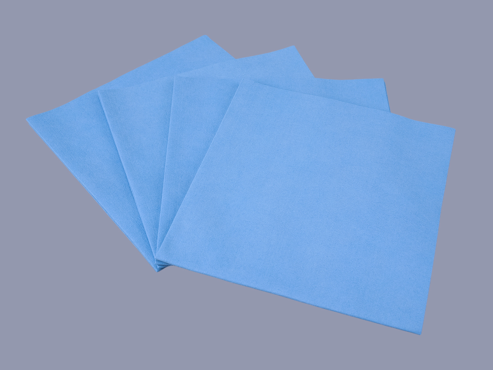 蓝色抗菌超细无纺擦拭布