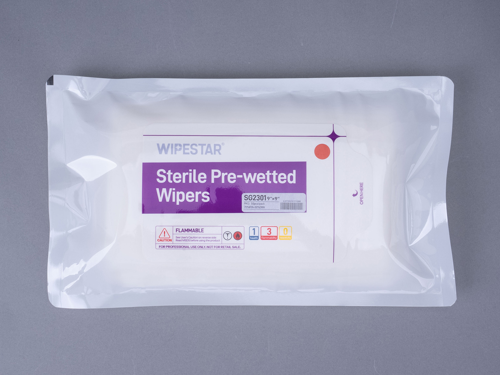 木浆涤纶无菌预湿擦拭布