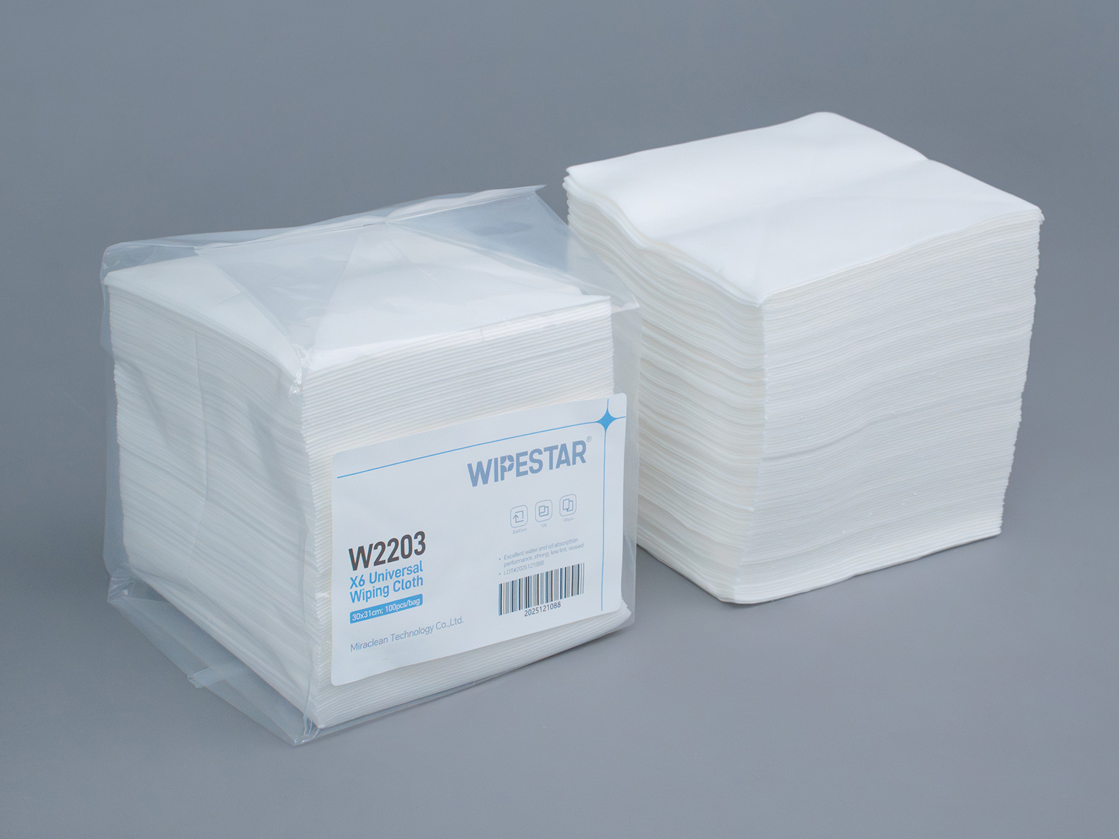 WIPESTAR® X6 W2203 袋装多用途擦拭布